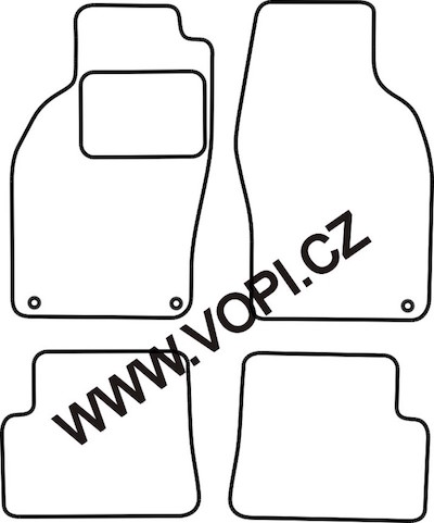 Autokoberce Saab 9-3 cabrio 1998 - 09/2003 Colorfit Fun (4007)